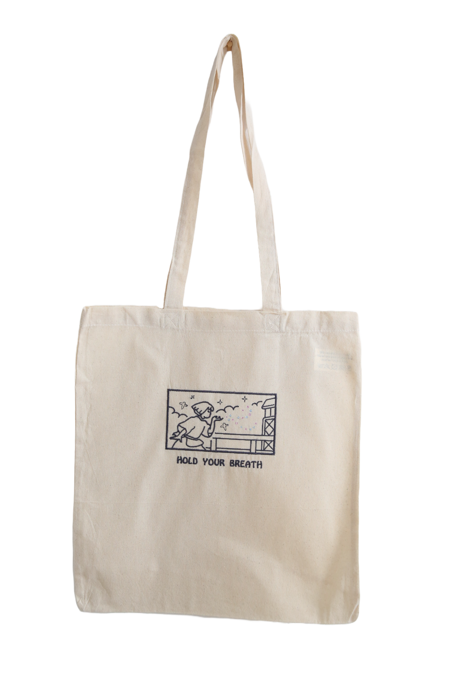 "HOLD YOUR BREATH" TOTE BAG